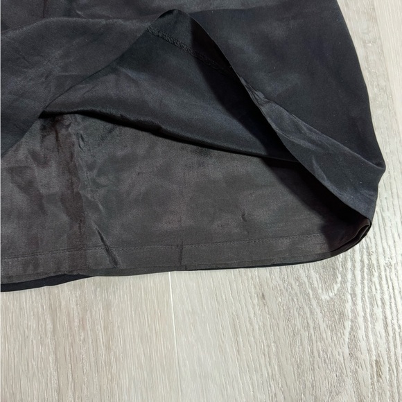 Vintage Laura Ashley Black Silk Beaded Neckline Dress, Size 6 - Picture 5 of 10